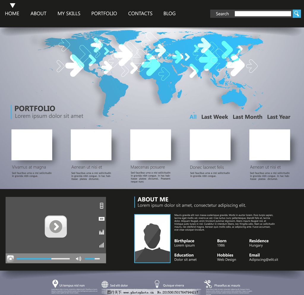 网页设计素材图片 打造引人入胜的网页界面的关键元素
