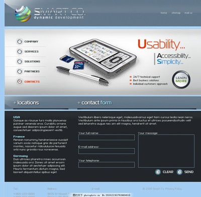 创意网页设计 让电子产品焕发新生机