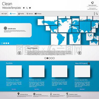 蓝色科技风 电子产品网页设计的现代美学与应用